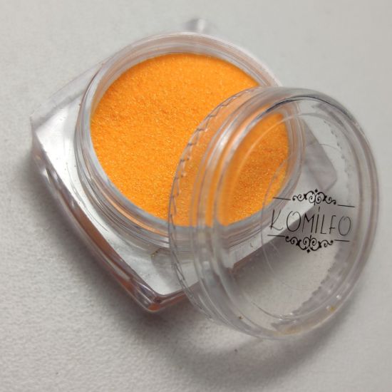 Komilfo бархатный песок 007 (светло оранжевый неон), 2,5 г