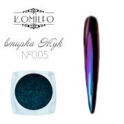 Komilfo втирка Жук №005 (розово-фиолетово-зеленый), 0,5 г