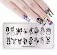 Пластина для стемпинга Девочки ND-002 Пластина для стемпинга Девочки ND-002