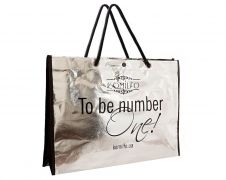 Сумка Komilfo 30*40 см, серебро