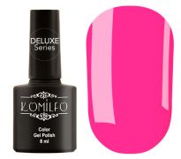 Гель-лак Komilfo Deluxe Series №D173 (яскравий насичений рожевий, неоновий, емаль), 8 мл