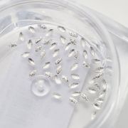  Komilfo Metal Rivets oval small 1 * 2 mm, silver