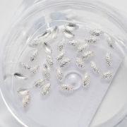 Komilfo Metal rivets oval large 1.5 * 3 mm, silver