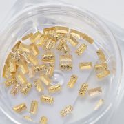  Komilfo Metal Rivets rectangle small 1.5 * 3 mm, gold