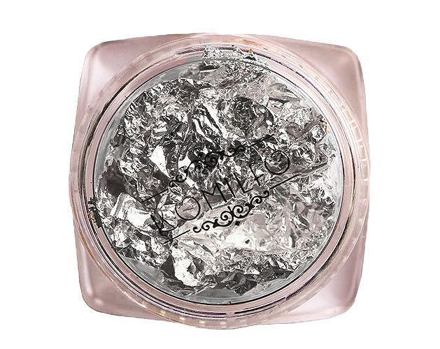  Komilfo Foil Potal crimped in a jar for nails, silver