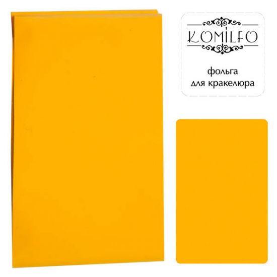 Komilfo foil for craquelure, dark yellow, matt