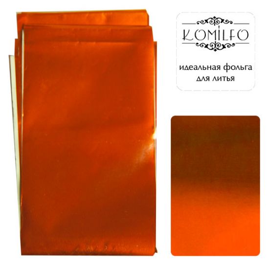  Komilfo casting foil, orange, glossy