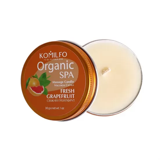 Массажная свеча Komilfo Massage Candle - Fresh Grapefruit, 30 г