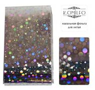 Komilfo casting foil, silver circles, hologram