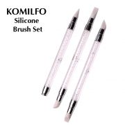 Набор силиконовых кистей Komilfo Silicone Brush Set, 3 шт Набор силиконовых кистей Komilfo Silicone Brush Set, 3 шт