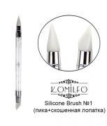 Силиконовая кисть Komilfo Silicone Brush №1 (пика+скошенная лопатка) Силиконовая кисть Komilfo Silicone Brush №1 (пика+скошенная лопатка)