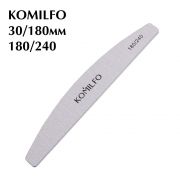 Пилочка Komilfo полукруг серая 180/240, 18 см Пилочка Komilfo полукруг серая 180/240, 18 см