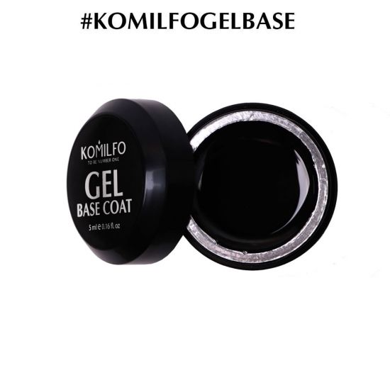 Гель-база Komilfo Gel Base Coat - основа-корректор для гель-лака без кисточки 5 мл