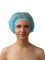 Одноразовая шапочка для волос спанбонд (гармошка), 100 шт/уп (голубая)