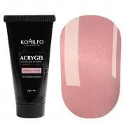 Komilfo AcryGel 007 Glitter, Нюд глиттер 30 мл