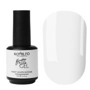 Komilfo Bottle Gel Milky White Intense with brush, 15 ml