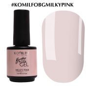  Komilfo Bottle Gel Milky Pink with brush, 15 ml