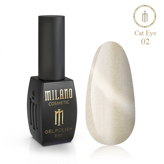 Гель-лак Milano Crystal Cat Eye , № 002, 8мл