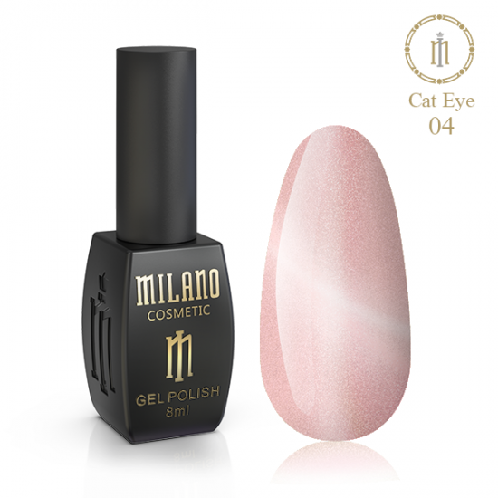 Гель-лак Milano Crystal Cat Eye , № 004, 8мл
