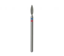 Фреза алмазная, пламя 025 blue + red (Premium) Фреза алмазная, пламя 025 blue + red (Premium)