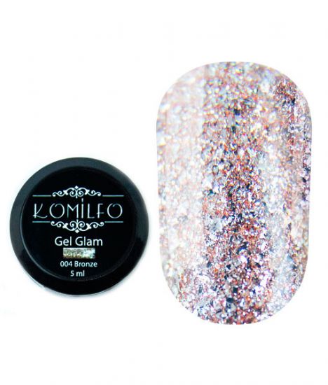 Komilfo Glam Gel Bronze №004, 5 мл Komilfo Glam Gel Bronze №004, 5 мл