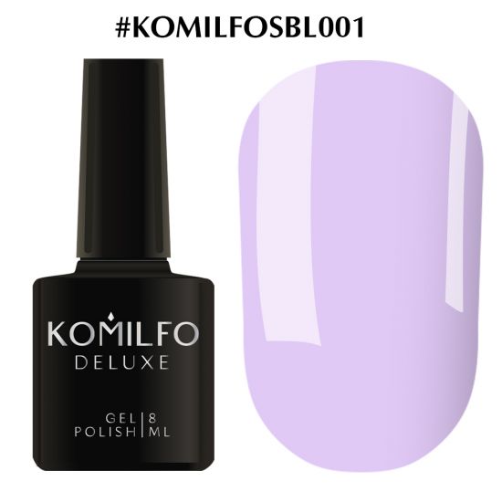 Гель-лак Komilfo Deluxe Series №SBL001 (холодный лилово-фиолетовый, эмаль), 8 мл