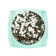 Komilfo spangles 102K, size 1 mm, (silver) E, 2.5 g