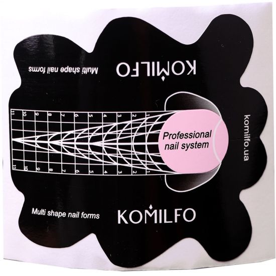 Komilfo Multi Shape Nail Forms 1шт - мультифункциональные формы для наращивания