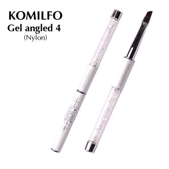 Komilfo Gel angled 4 brush (Nylon)