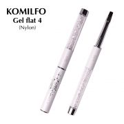 Кисть Komilfo Gel flat 4 (Nylon)
