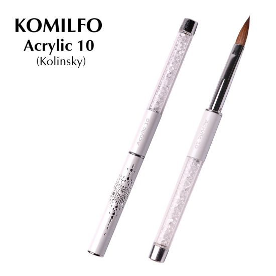 Кисть Komilfo Acrylic 10 (Kolinsky)