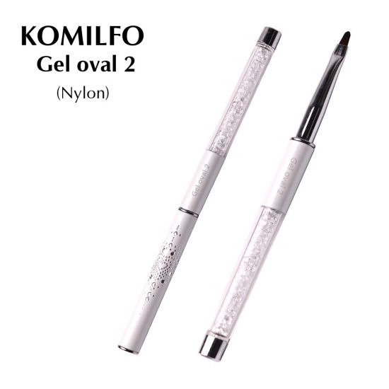 Кисть Komilfo Gel oval 2 (Nylon)