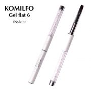 Кисть Komilfo Gel flat 6 (Nylon)