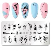 Пластина для стемпинга Геометрия ND-186 Пластина для стемпинга Геометрия ND-186