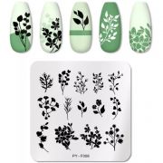 Пластина для стемпинга Цветы PY-F006 Пластина для стемпинга Цветы PY-F006