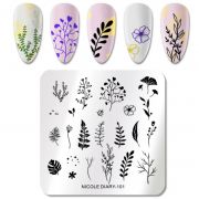 Пластина для стемпинга Цветы ND-101 Пластина для стемпинга Цветы ND-101