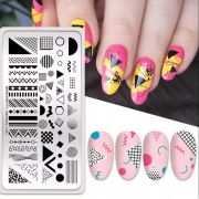 Пластина для стемпинга Геометрия Born Pretty L-001 Пластина для стемпинга Геометрия Born Pretty L-001