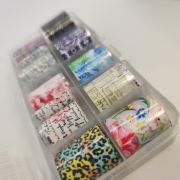 Colored foil set for nails 10pcs