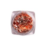  Komilfo foil tinsel crimped in a jar for nails, rose gold