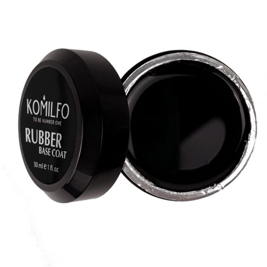 Base Komilfo Rubber Base Coat - rubber base for gel polish without brush, 30 ml