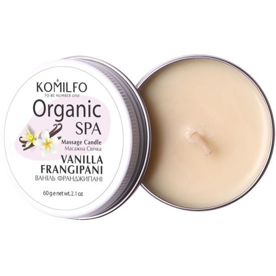 Массажная свеча Komilfo Massage Candle - Vanilla Frangipani, 60 г