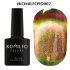 Гель-лак Komilfo 9D Cat's eye 002 (салатово-золотой, магнитный), 8 мл
