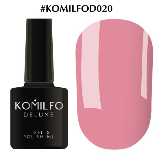 Гель-лак Komilfo Deluxe Series №D020 (насыщенный розовый, эмаль) 8 мл