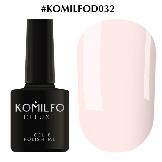Гель-лак Komilfo Deluxe Series №D032 (кремовый, эмаль) 8 мл Гель-лак Komilfo Deluxe Series №D032 (кремовый, эмаль) 8 мл