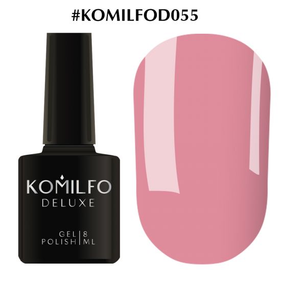 Гель-лак Komilfo Deluxe Series №D055 (кораллово-розовый, эмаль) 8 мл