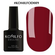 Гель-лак Komilfo Deluxe Series №D089 (бордовый, эмаль) 8 мл