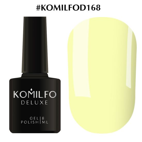 Гель-лак Komilfo Deluxe Series №D168 (теплый желтый, эмаль) 8 мл