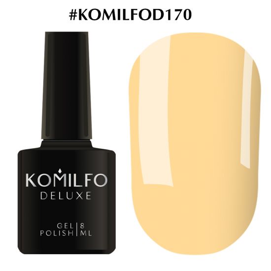 Гель-лак Komilfo Deluxe Series №D170 (светлый персиковый, эмаль) 8 мл