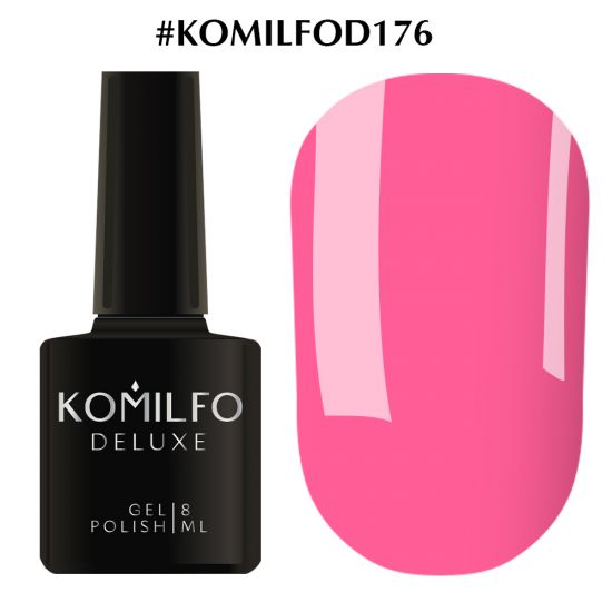 Гель-лак Komilfo Deluxe Series №D176 (нежно-розовый, эмаль) 8 мл
