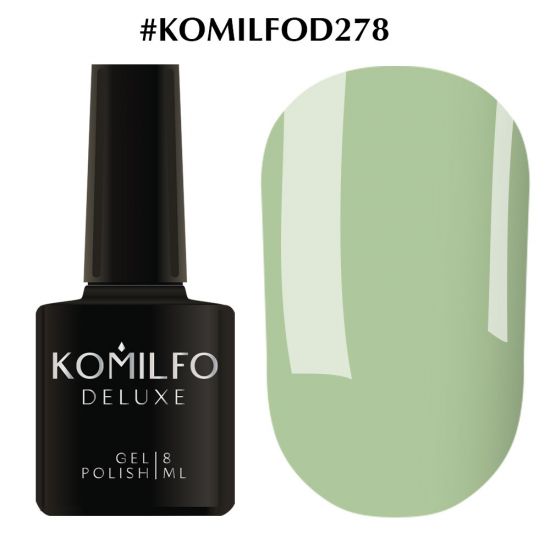 Гель-лак Komilfo Deluxe Series №D278 (оливка, эмаль) 8 мл